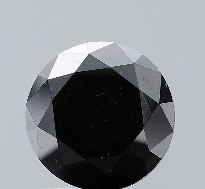1.71 Carat Round Diamond Black VVS2