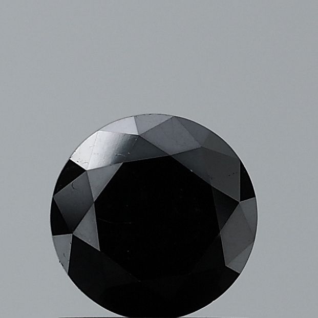 0.91 Carat Round Diamond Fancy Black VVS2