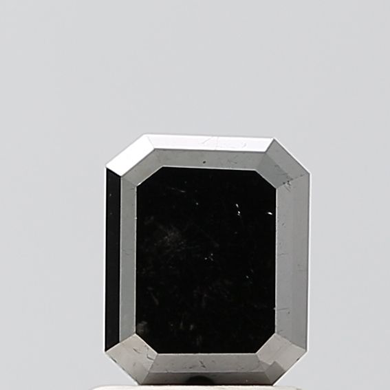 1.4 Carat Emerald Diamond Fancy Black VVS2
