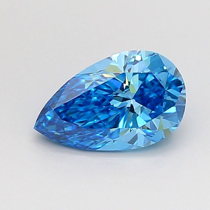 1.01 carat fancy vivid blue VS1 EX Cut IGI pear diamond