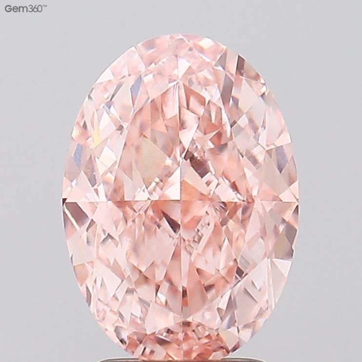 3.30 ct. oval Lab Grown Diamond front image