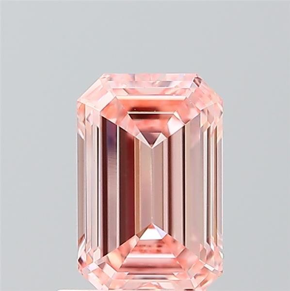 1.02 carat fancy intense pink VVS2 EX Cut IGI emerald diamond