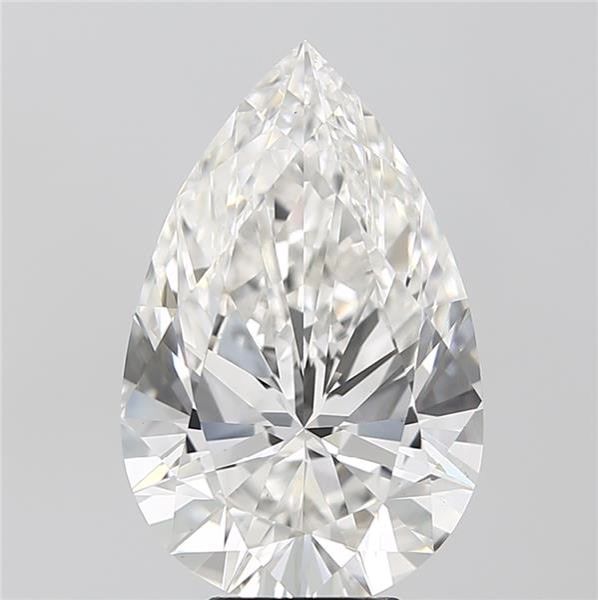 6.10 ct. pear Lab Grown Diamond front image