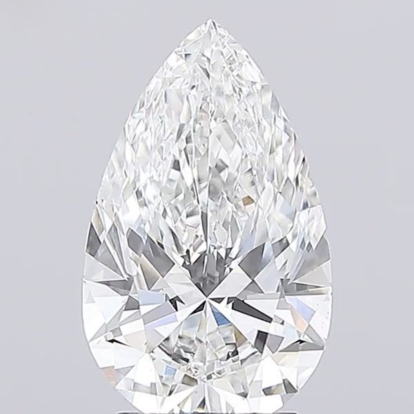 3.02 carat f VS1 EX Cut IGI pear diamond