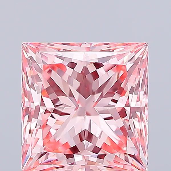 2.10 ct. princess Lab Grown Diamond front image