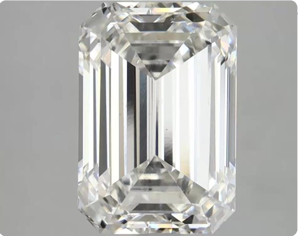 3.76 ct. emerald Lab Grown Diamond front image