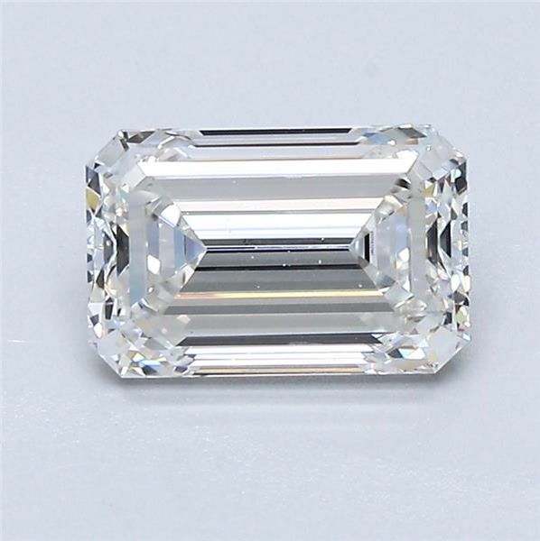 1.56 Carat Emerald Diamond F VVS1