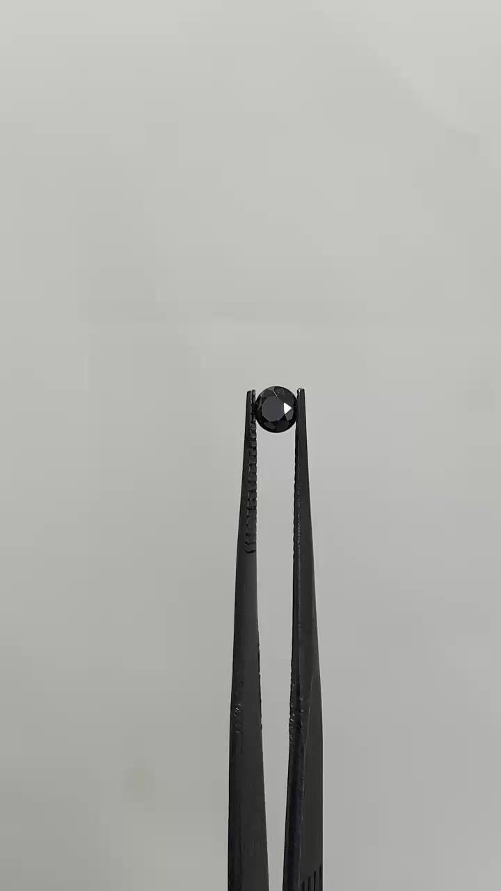 0.36 Carat Round Diamond Fancy Black VVS2