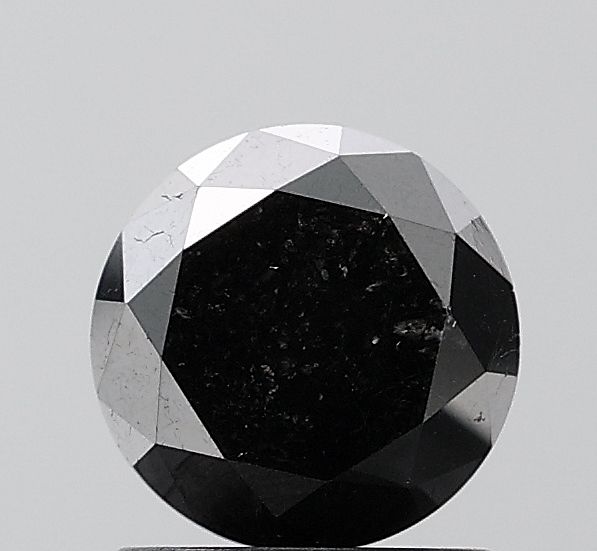 1.63 Carat Round Diamond Black VS2