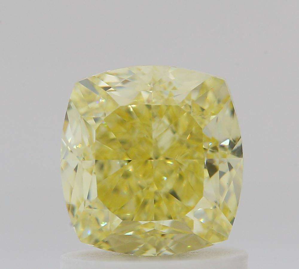 1.34 Carat Cushion brilliant Diamond Fancy Yellow VS1