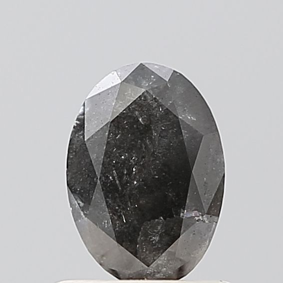 0.82 Carat Oval Diamond Salt and Pepper VS1