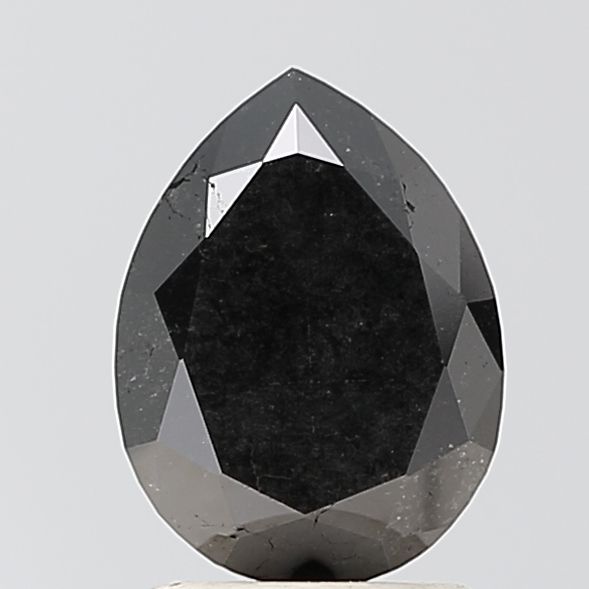1.86 Carat Pear Diamond Black VS1