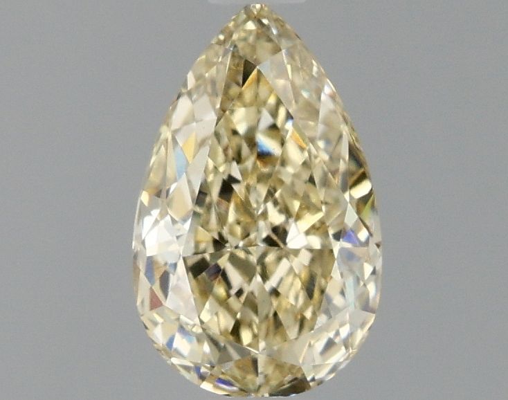 1.06 carat fancy  yellow VS1 EX Cut IGI pear diamond