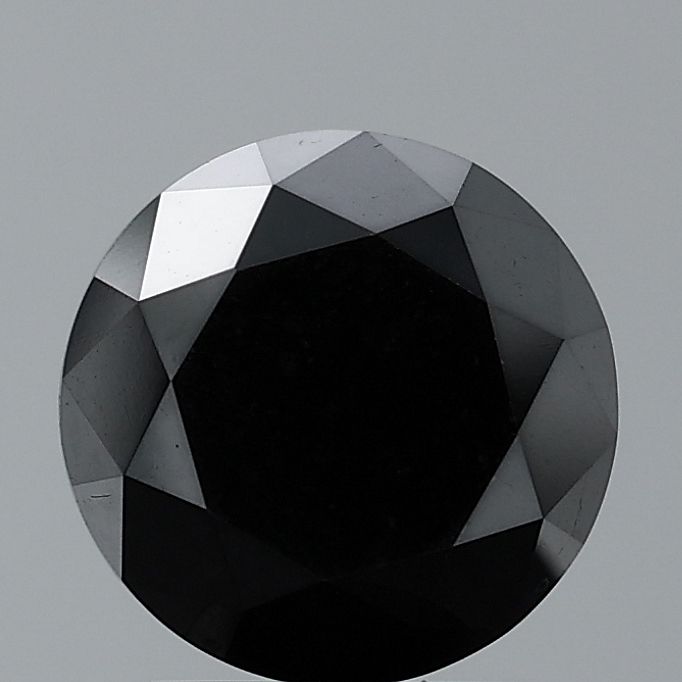 0.46 Carat Round Diamond Black VVS2