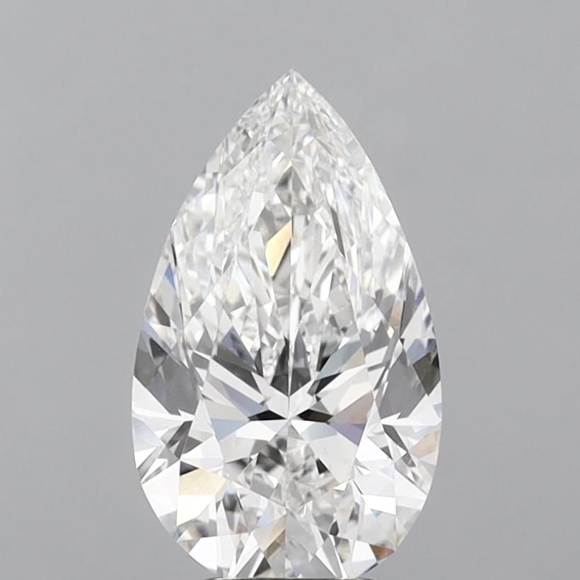 2.01 carat f VS1 EX Cut IGI pear diamond