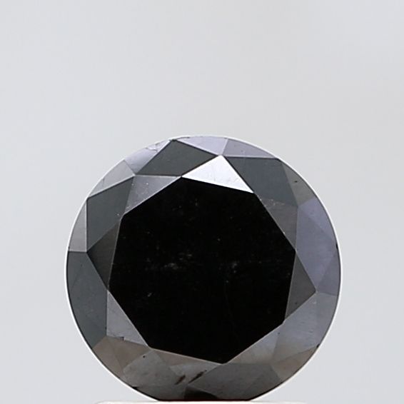 1.39 Carat Round Diamond Black VVS2