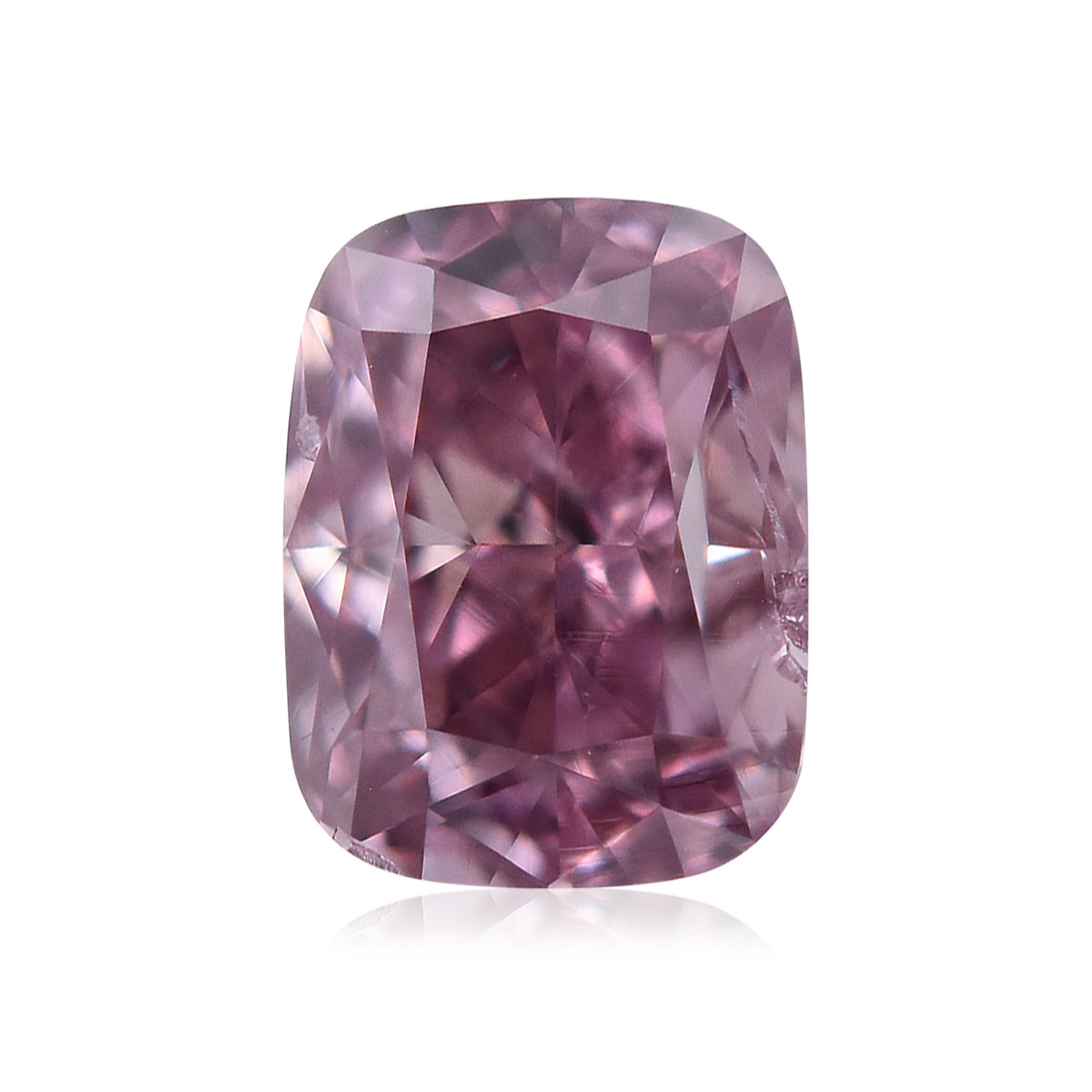 0.36 Carat Cushion brilliant Diamond Fancy Deep Brownish Pink I1
