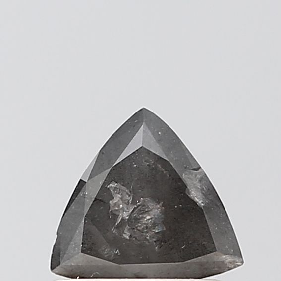 0.43 Carat Trilliant Diamond Salt and Pepper VS2