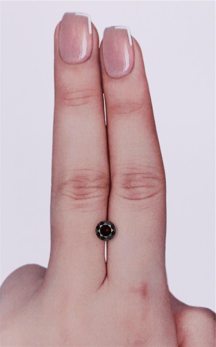 0.74 Carat Round Diamond Fancy Dark Brown 
