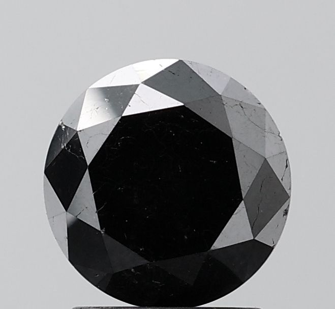 2.4 Carat Round Diamond Black VS2