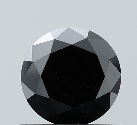 0.89 Carat Round Diamond Black VVS2