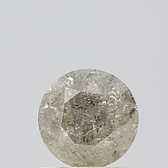 0.54 Carat Round Diamond Salt and Pepper VS2