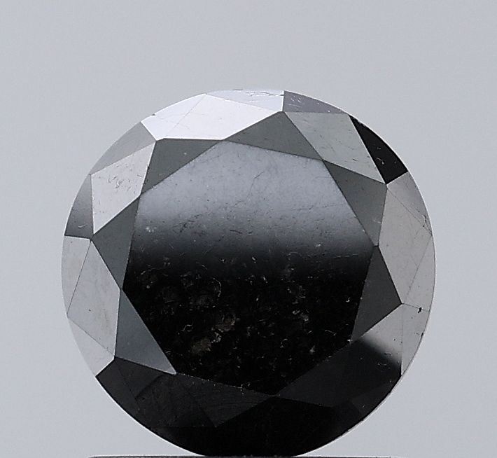 1.75 Carat Round Diamond Black VVS2
