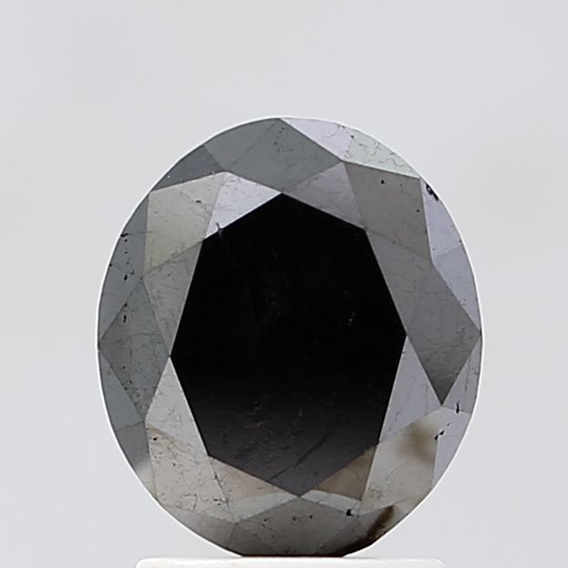 2.32 Carat Oval Diamond Fancy Black VS1