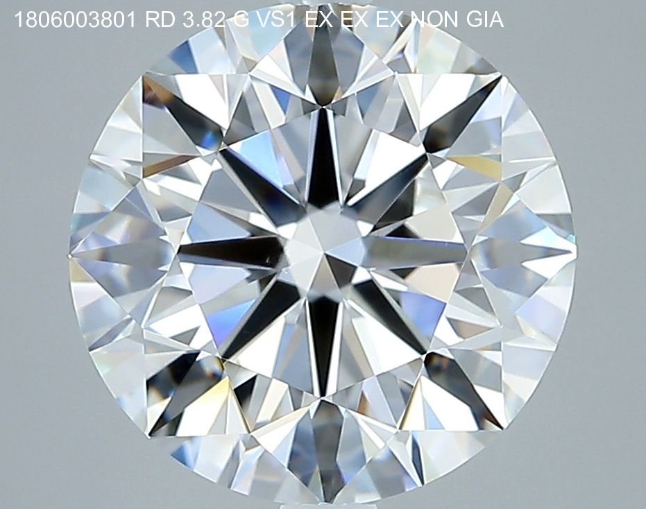 3.82 ct Round diamond