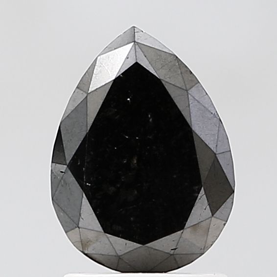 1.29 Carat Pear Diamond Black VVS2