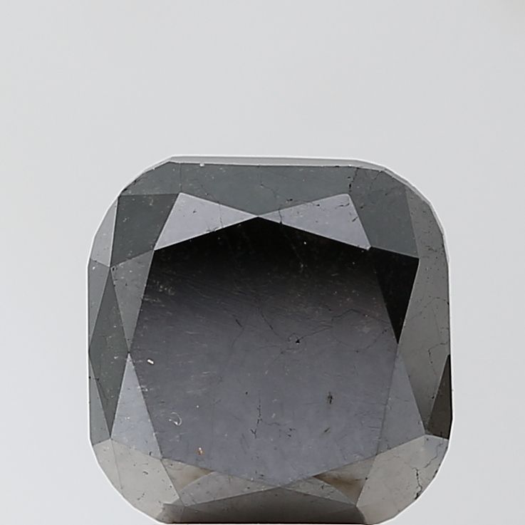 5.11 Carat Cushion brilliant Diamond Fancy Black VVS2