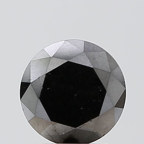2.1 Carat Round Diamond Fancy Black VVS2