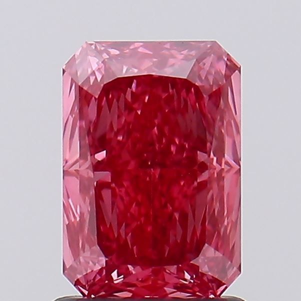 1.31 carat fancy vivid pink VVS2 EX Cut IGI radiant diamond
