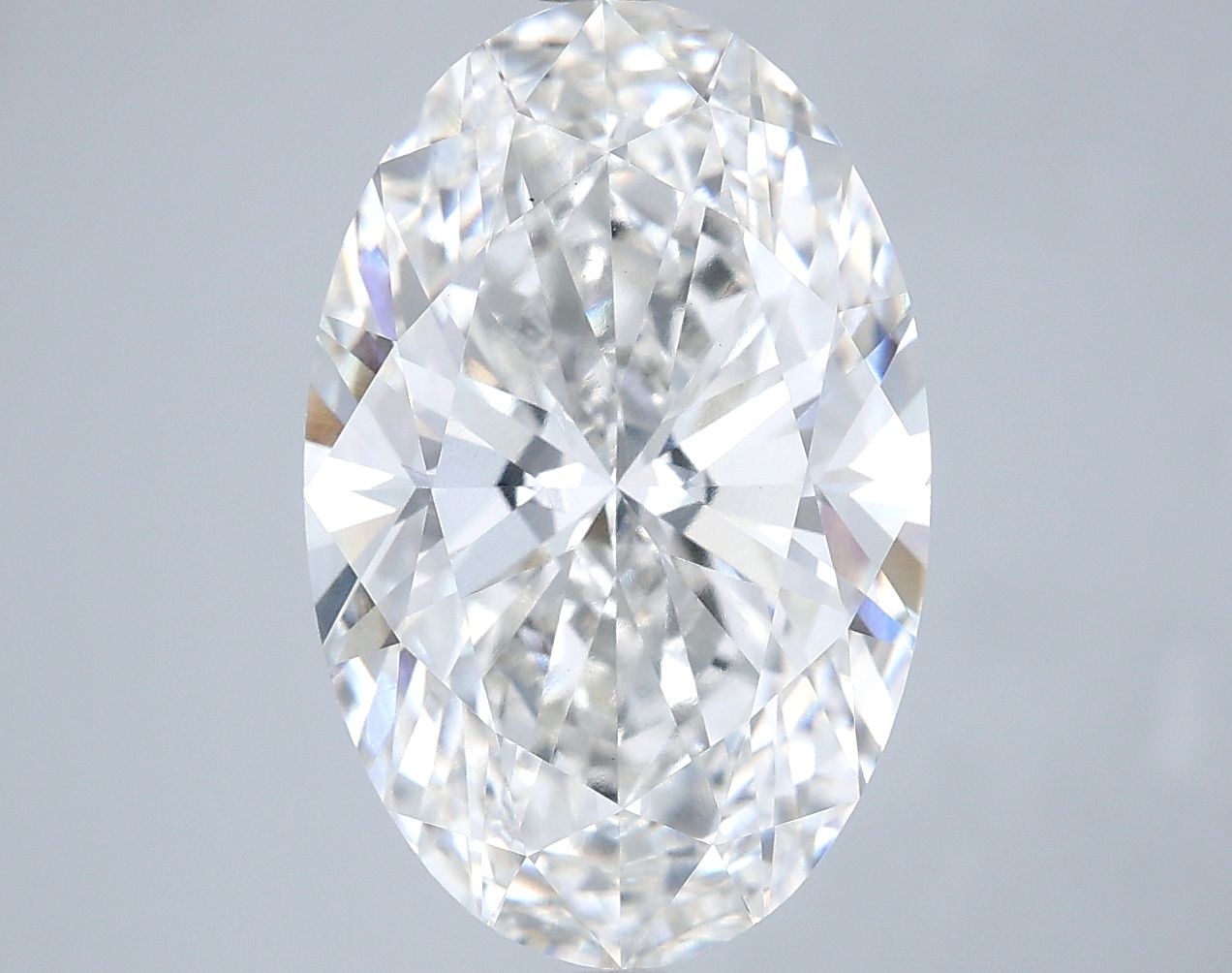 6.01 ct. oval Lab Grown Diamond front image