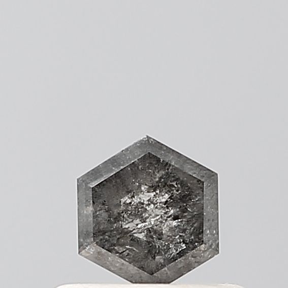 0.36 Carat Hexagonal Diamond Salt and Pepper VS2