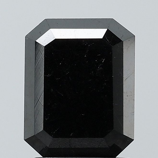 2.45 Carat Emerald Diamond Fancy Black VS1
