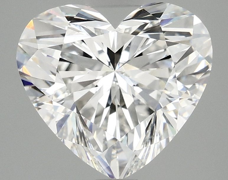 3.07 carat f VVS2 EX Cut IGI heart diamond