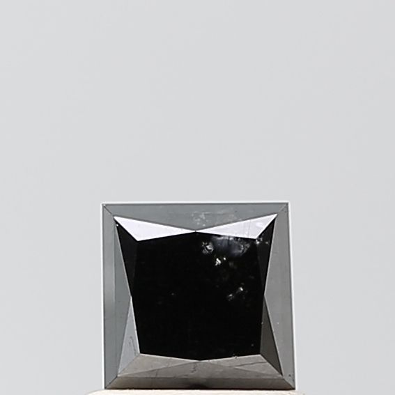 0.82 Carat Princess Diamond Black VVS2