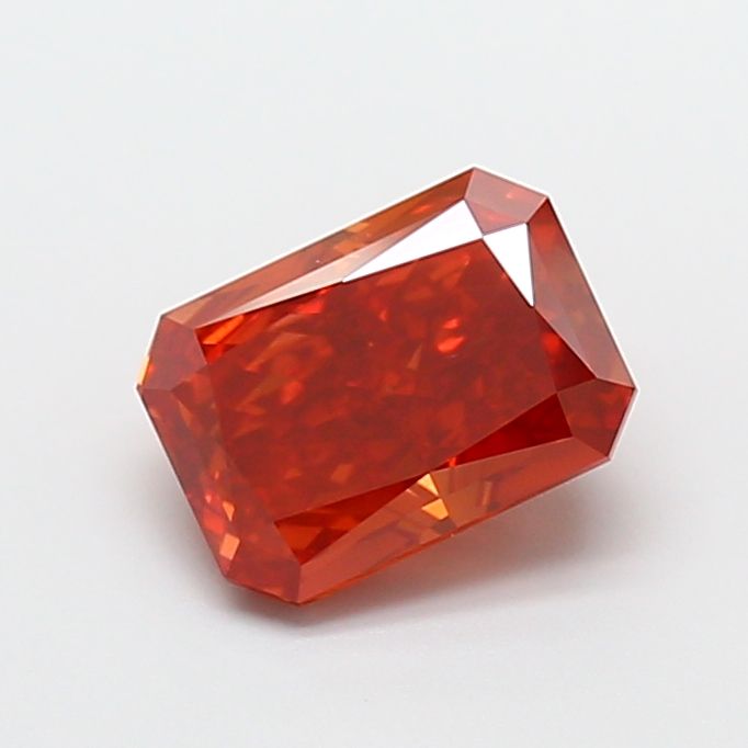 2.14 carat fancy vivid  red VVS2 EX Cut IGI radiant diamond