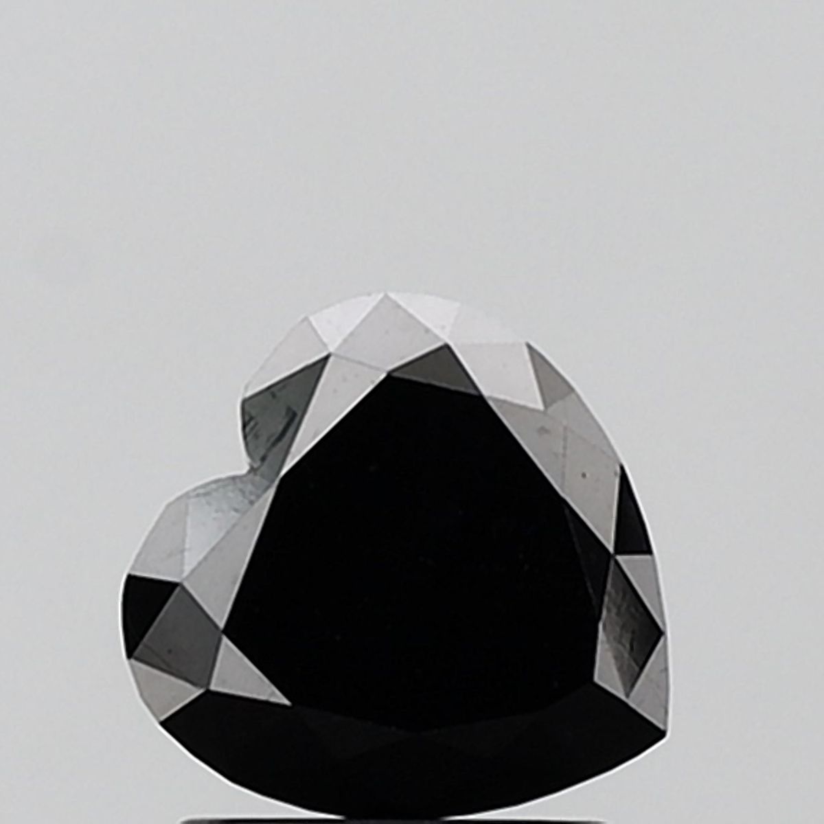 1.87 Carat Heart Diamond Black VVS2
