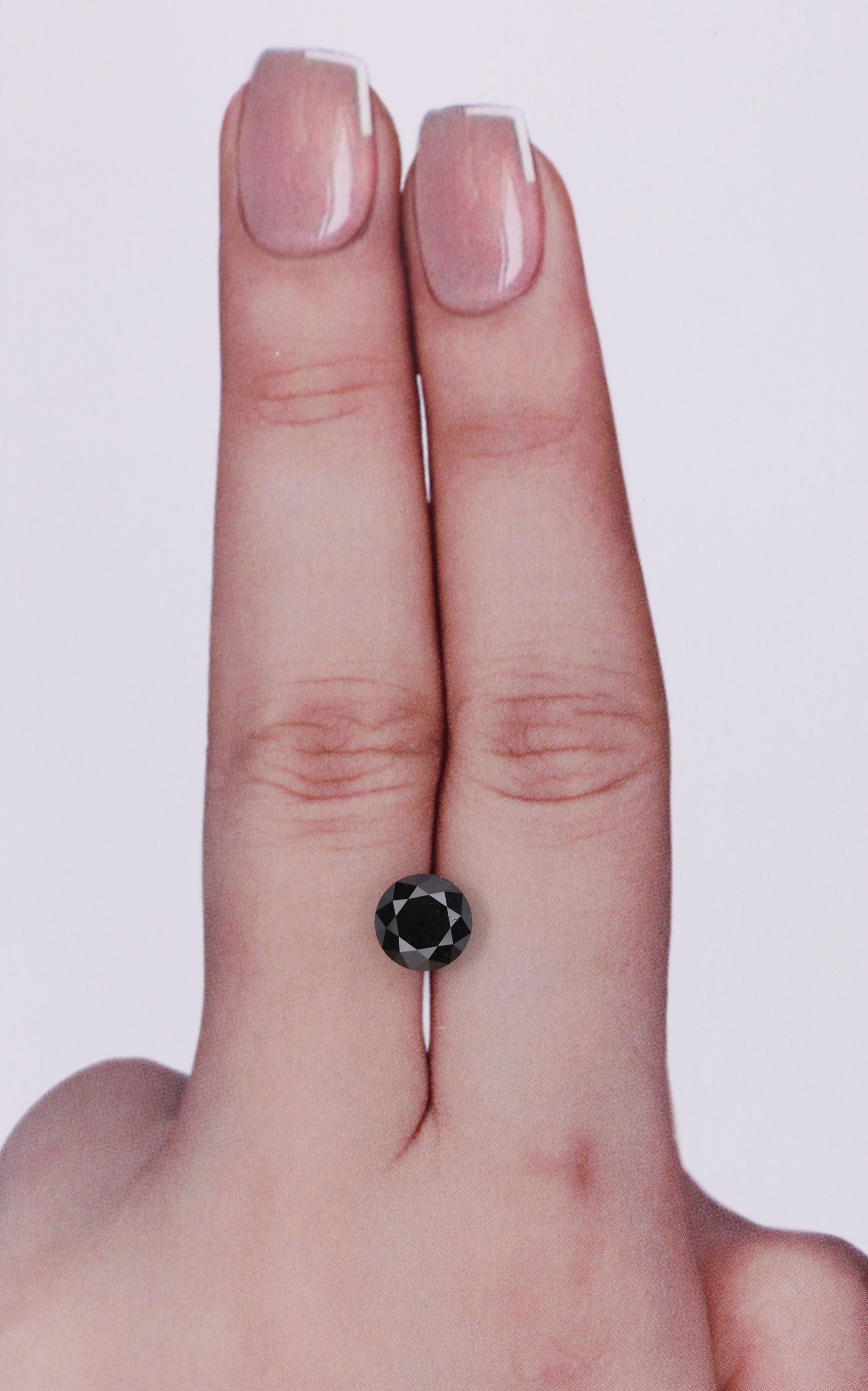 1.3 Carat Round Diamond Fancy Black VVS2