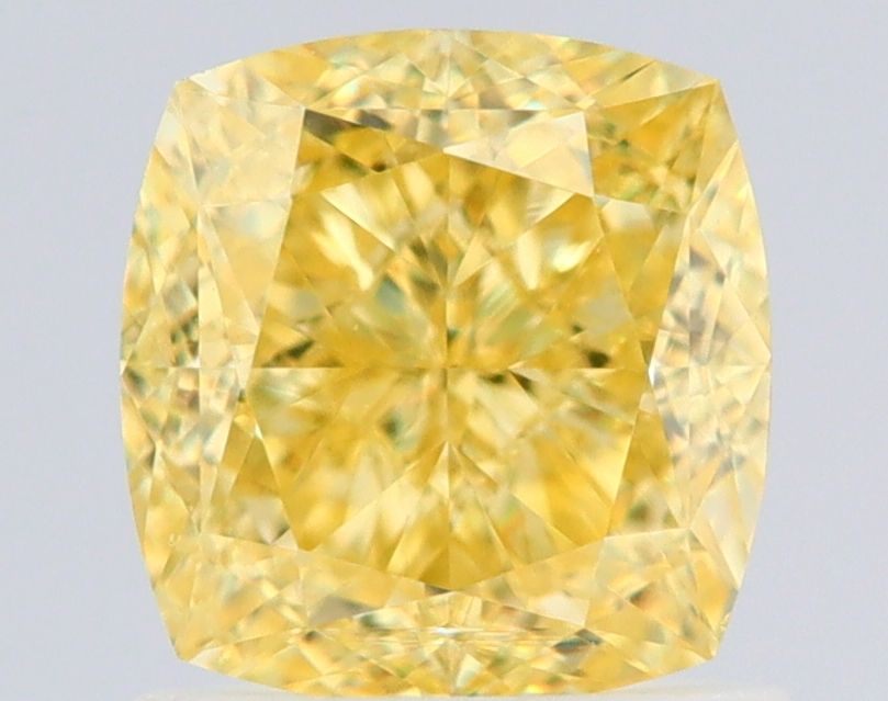 1.44 Carat Cushion brilliant Diamond Fancy Intense Yellow VS1