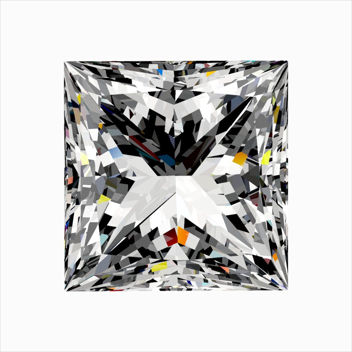 0.32ct Princess diamond