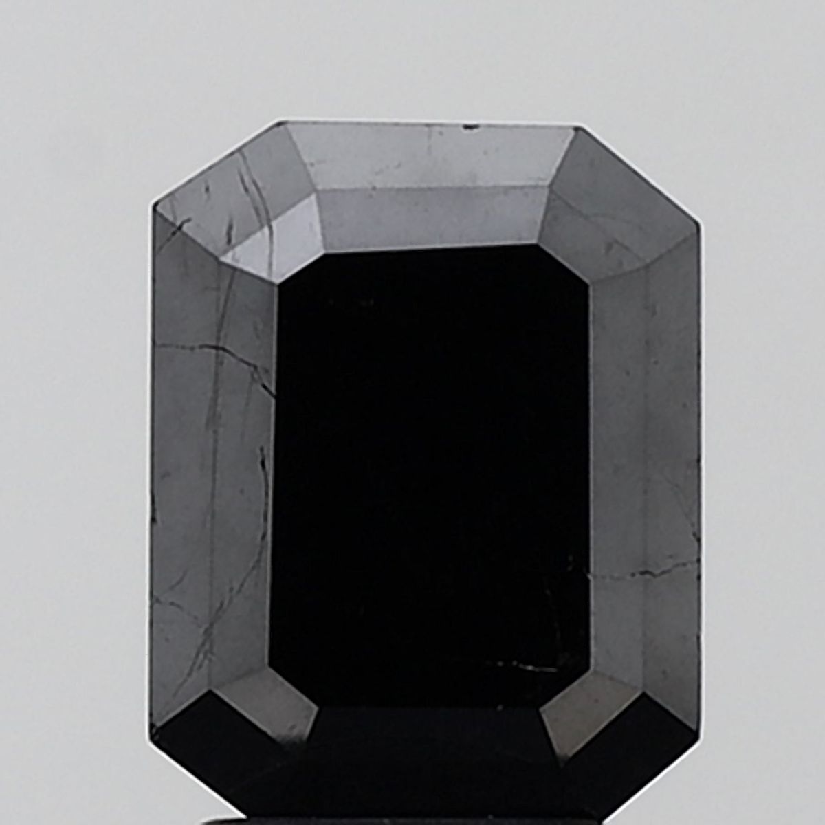 2.2 Carat Emerald Diamond Black VVS2