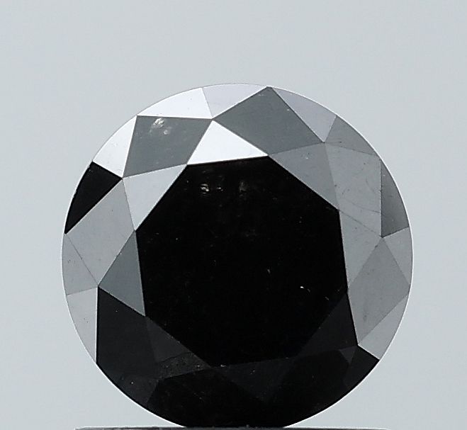 1.41 Carat Round Diamond Black VVS2