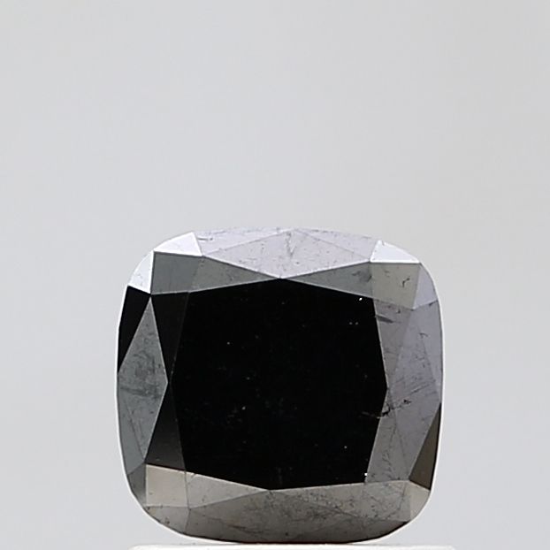 1.23 Carat Cushion brilliant Diamond Fancy Black VVS2