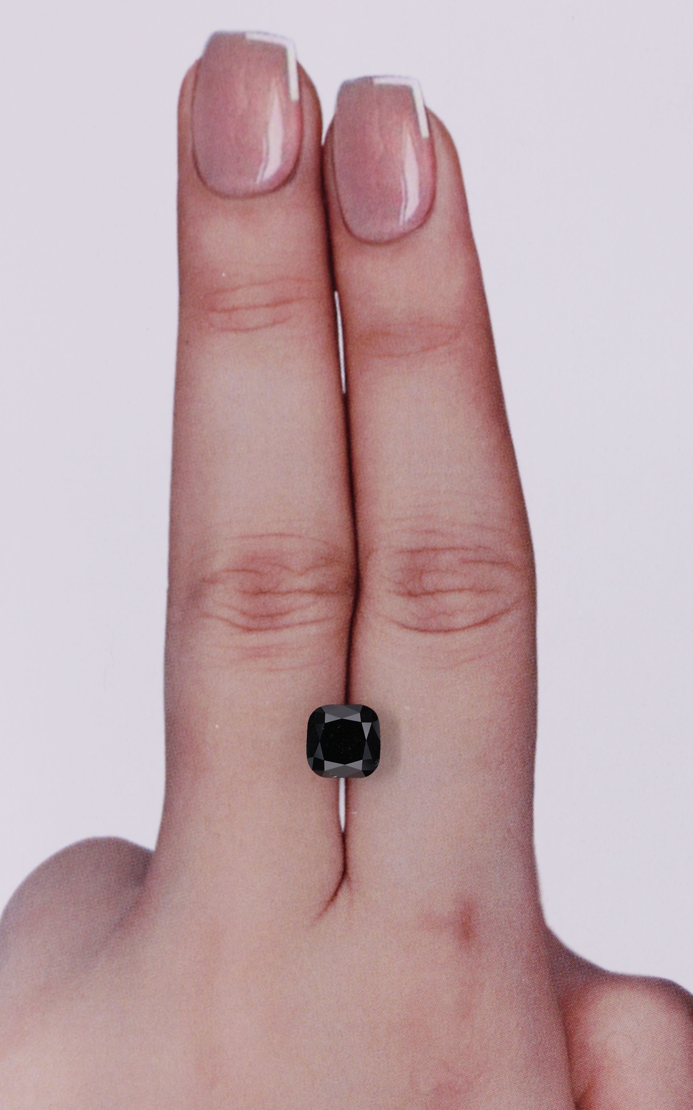 1.43 Carat Cushion brilliant Diamond Fancy Black VVS2