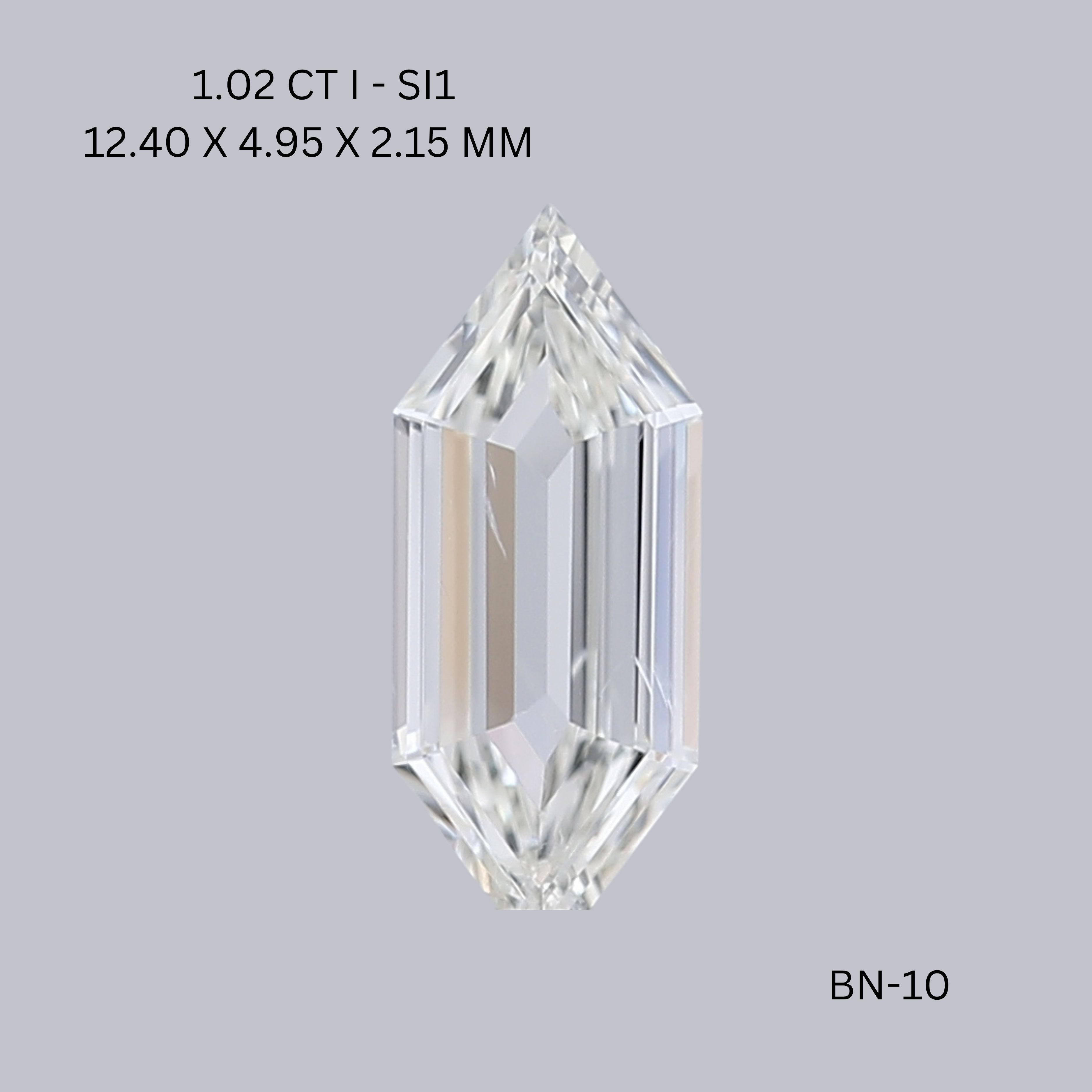 1.02ct Hexagonal I SI1