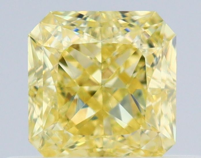 0.51 Carat Square Diamond Fancy Yellow VS1