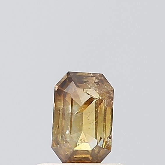 0.42 Carat Emerald Diamond Yellow I2